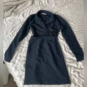 Abercrombie & Fitch Navy Long Sleeve Dress